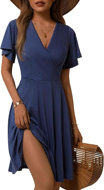 Camila V-Neck Midi Dress