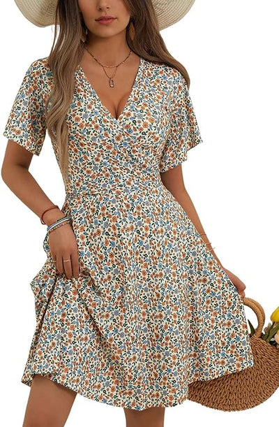 Camila V-Neck Midi Dress