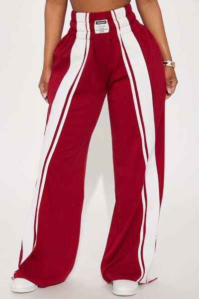 Harajuku Sweatpants - Burgundy