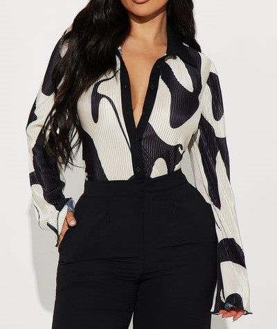 Zaraha Button Up Top